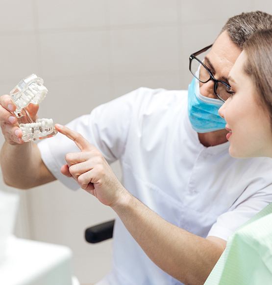 Dental consultation with patient in Tucson