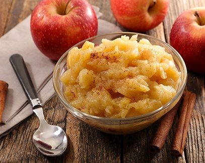 bowl of applesauce for dental implant post-op instructions in Tucson