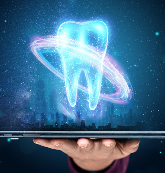 Hologram of a tooth