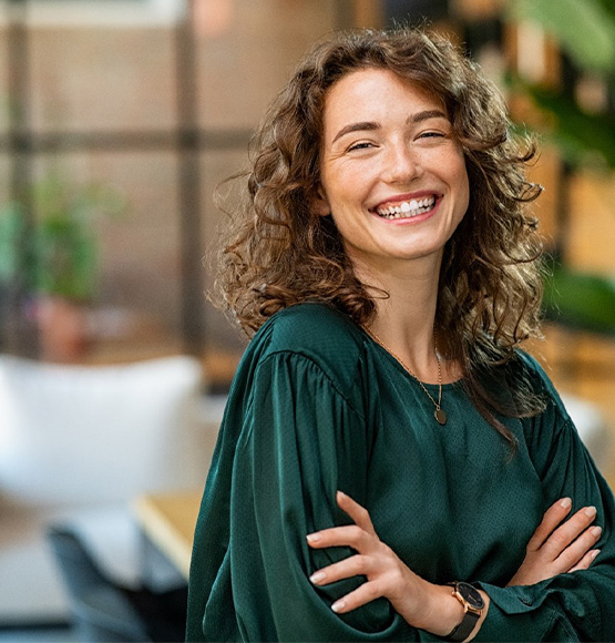 a patient in Tucson after her smile makeover