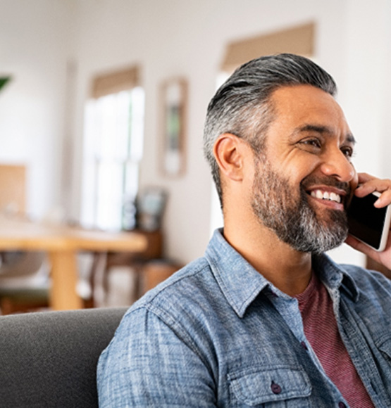 Healthy tooth with smooth white filling in Tucson